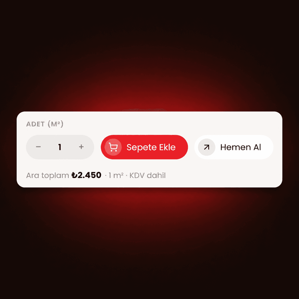 Sitenin adet ve sepet satırı