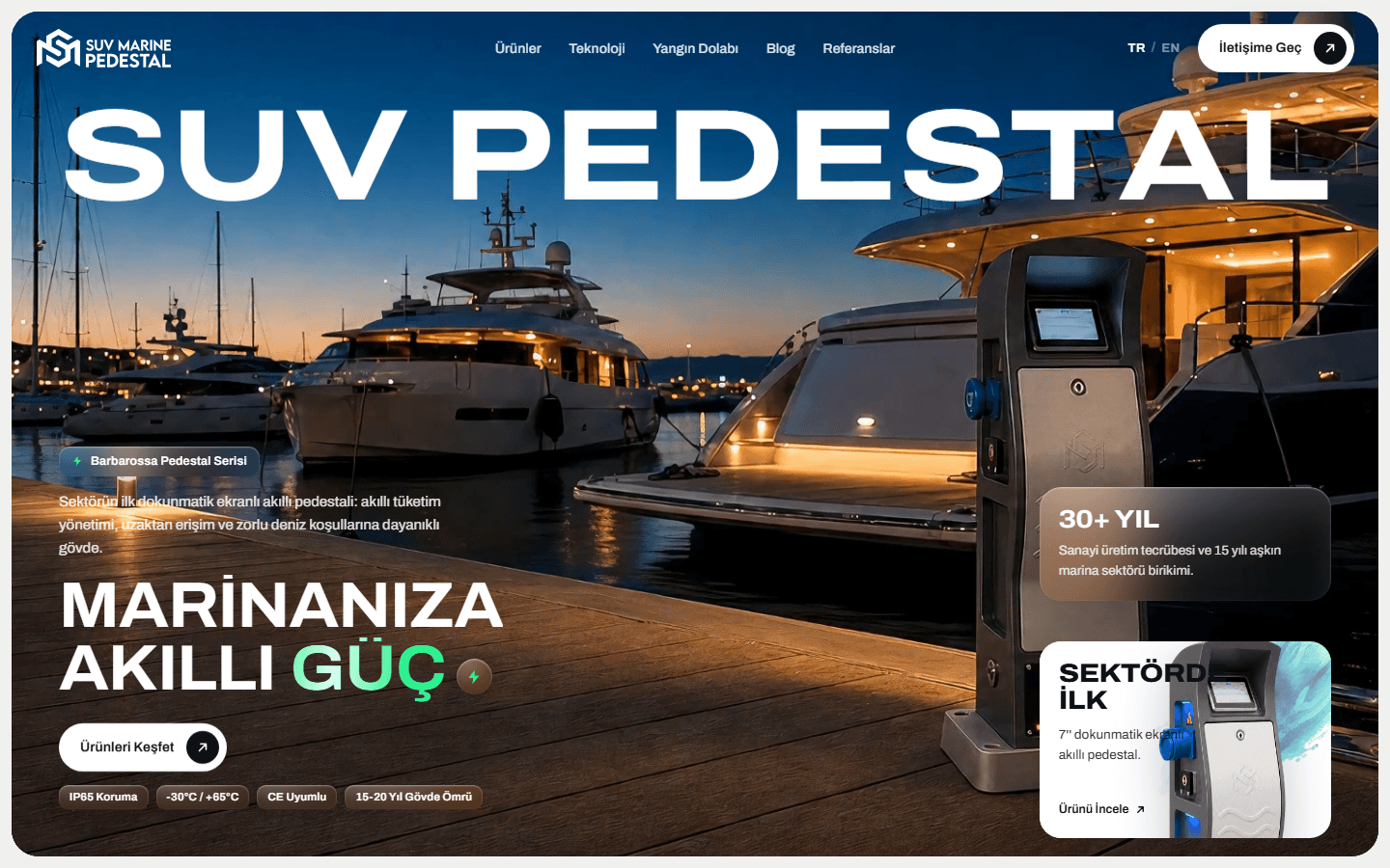 SUV Marine Pedestal web sitesi