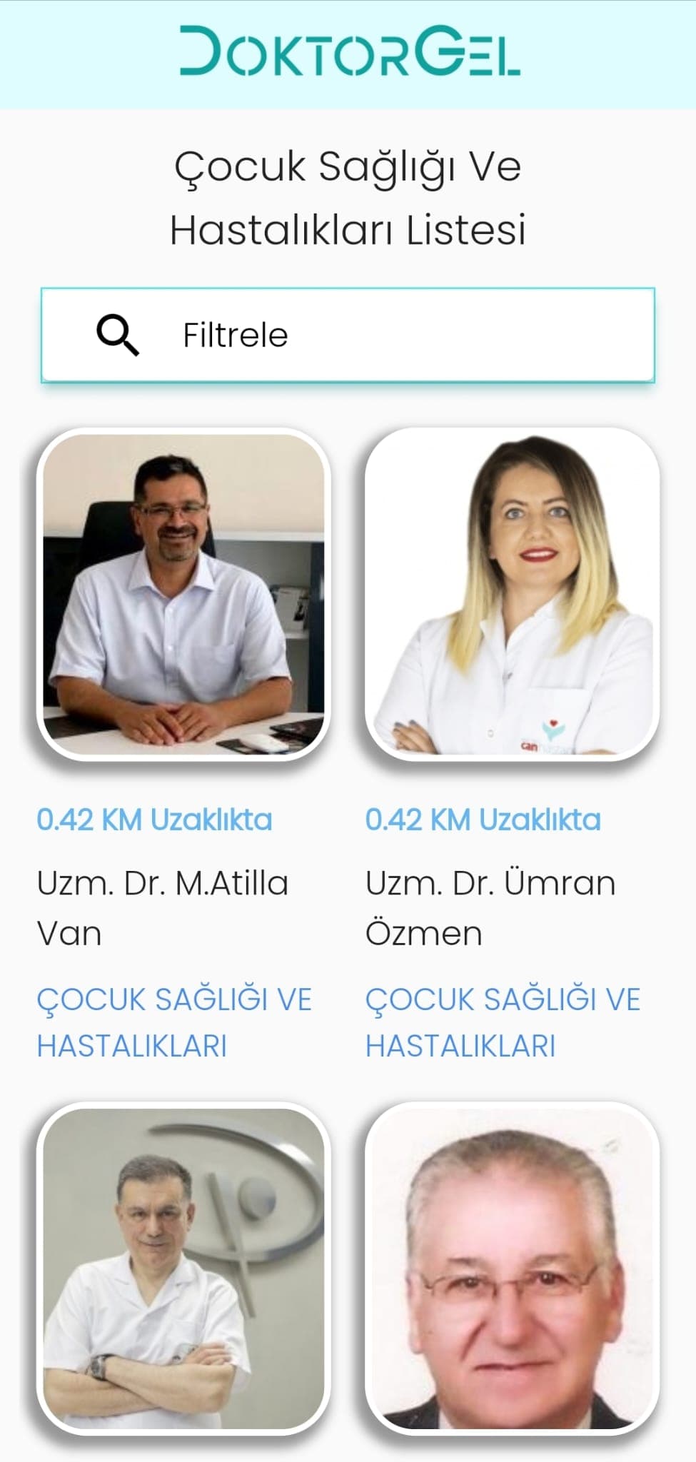 Doktorgel uygulama ekranı