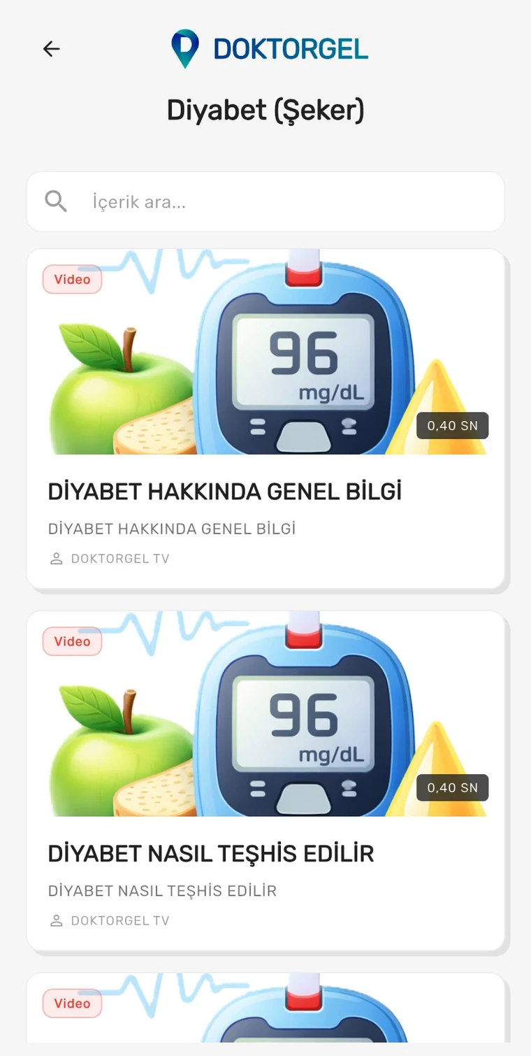 Diyabet içerikleri