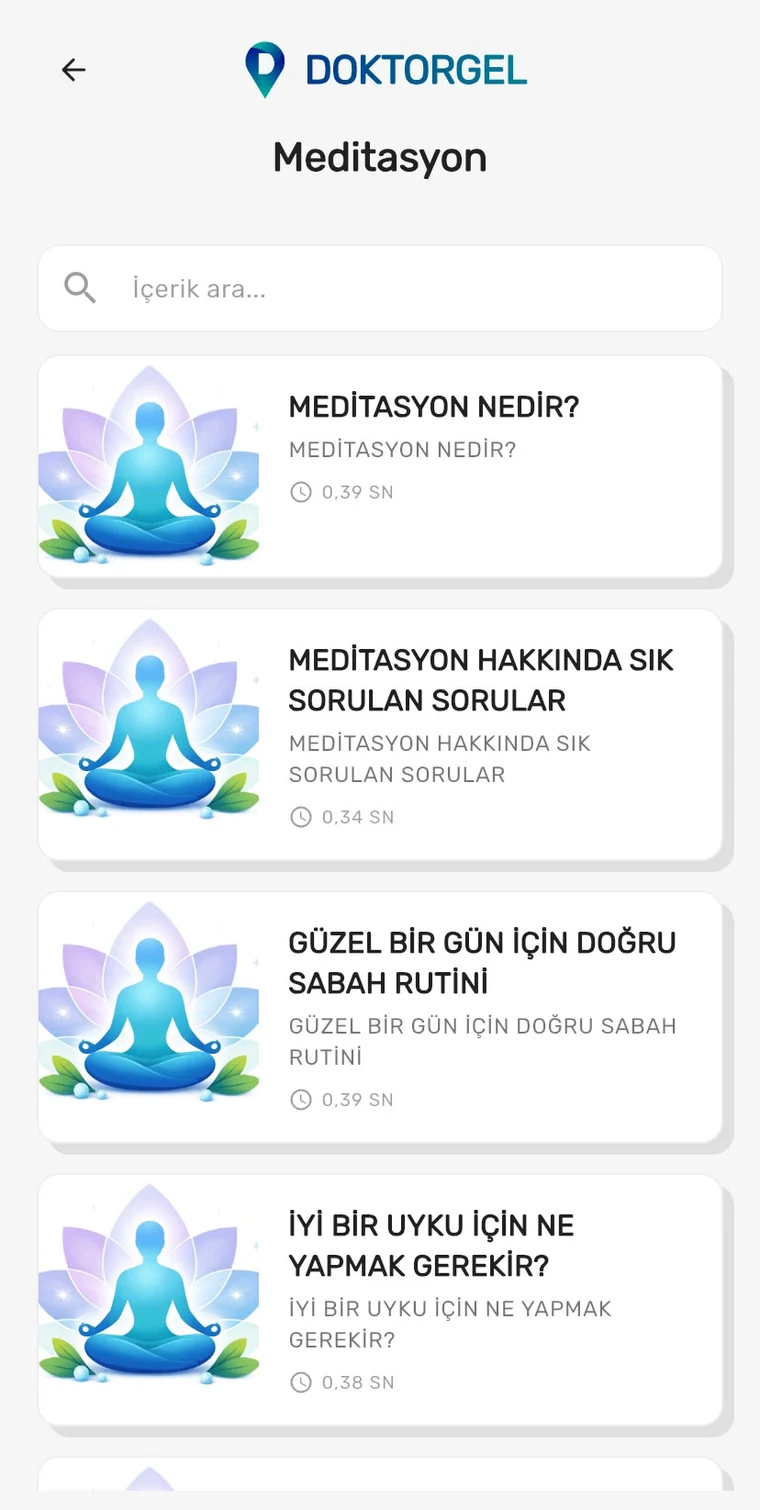 Meditasyon içerikleri